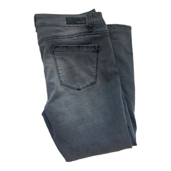 Womens Democracy Grommet Detail Distressed Freedom Ankle Skimmer Jeans Sz 12 - Picture 3 of 3